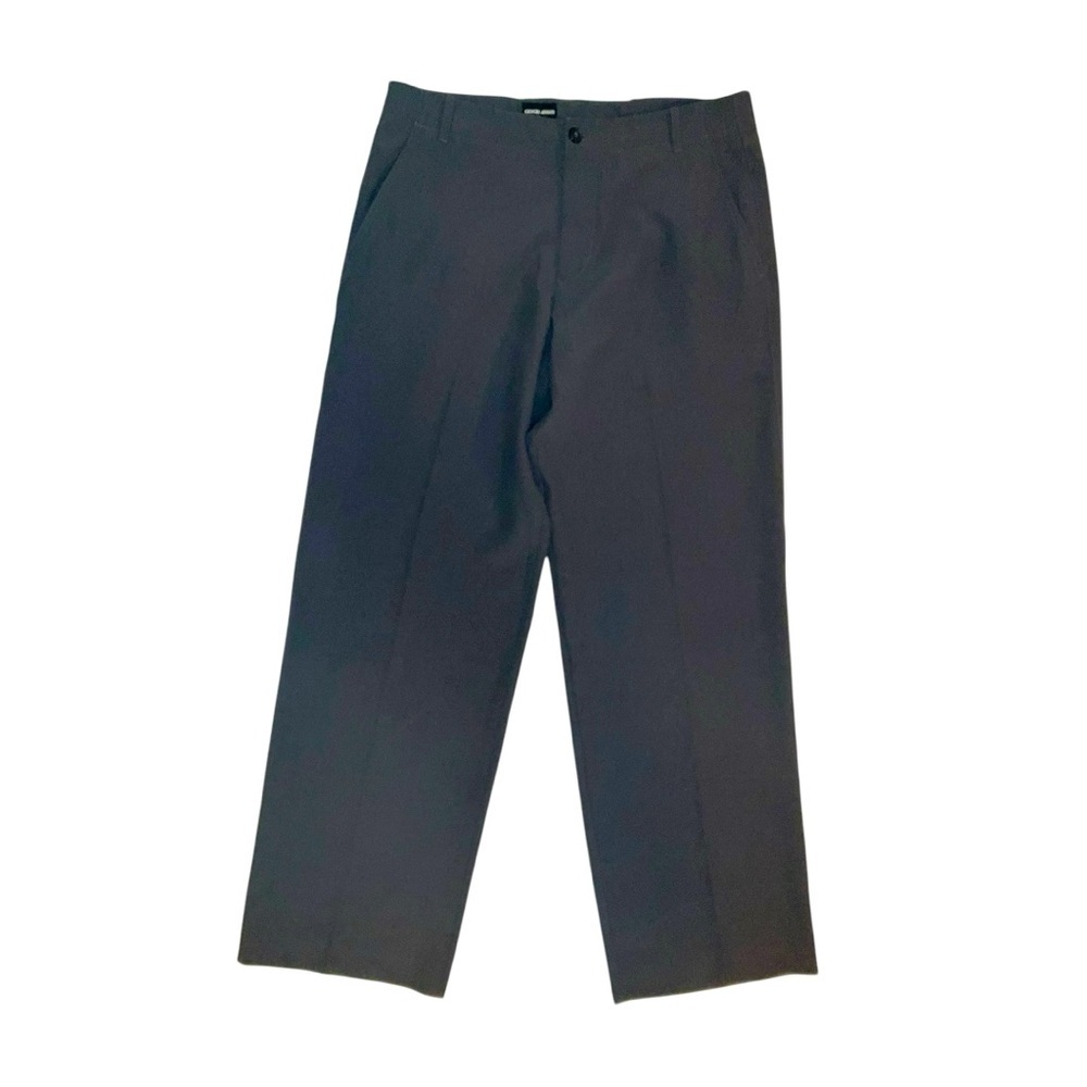 🧳 Giorgio Armani‎ Men’s Gray Dress Pants 🇮🇹 Size 52 | Flat Front Trousers